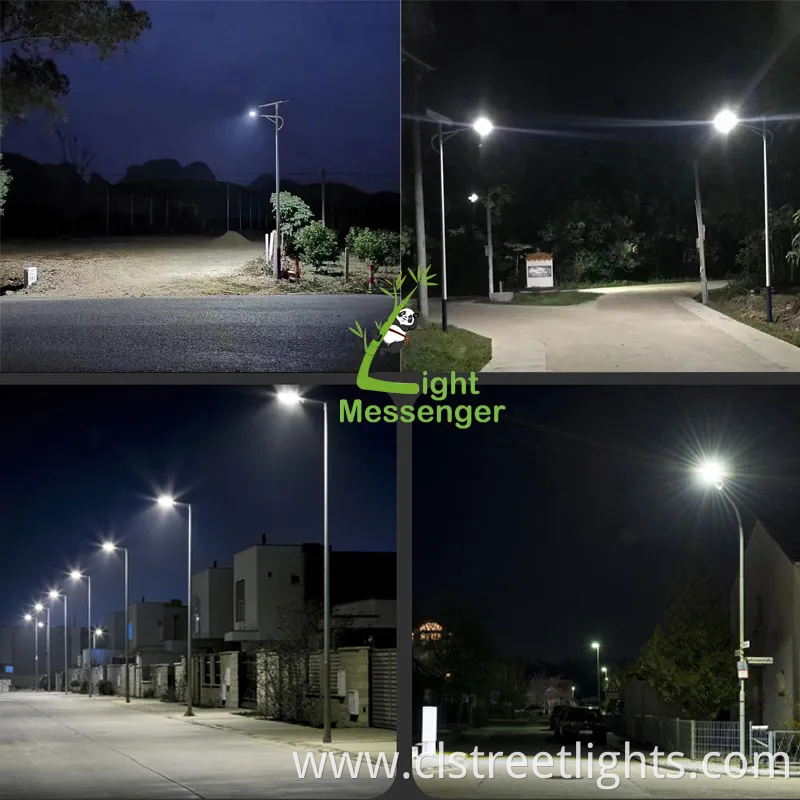 Light Messenger Solar LED Street Light Manufacturers Road Light Solar Panel Split Lamp Outdoor 30W 40W 50W 60W All in Two Solar Street Light Factory Price